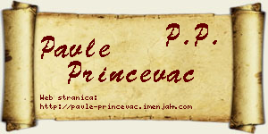 Pavle Prinčevac vizit kartica